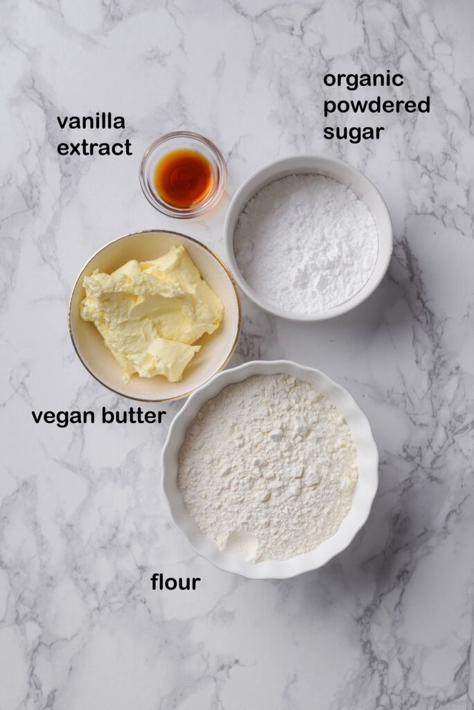 Easy Shortbread Cookies Recipe - Stars & Shapes - Vegan in the Freezer