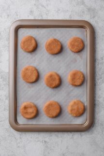 Press each cookie to flatten slightly