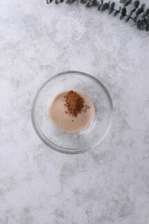 Combine sugar and cinnamon together in a small bowl