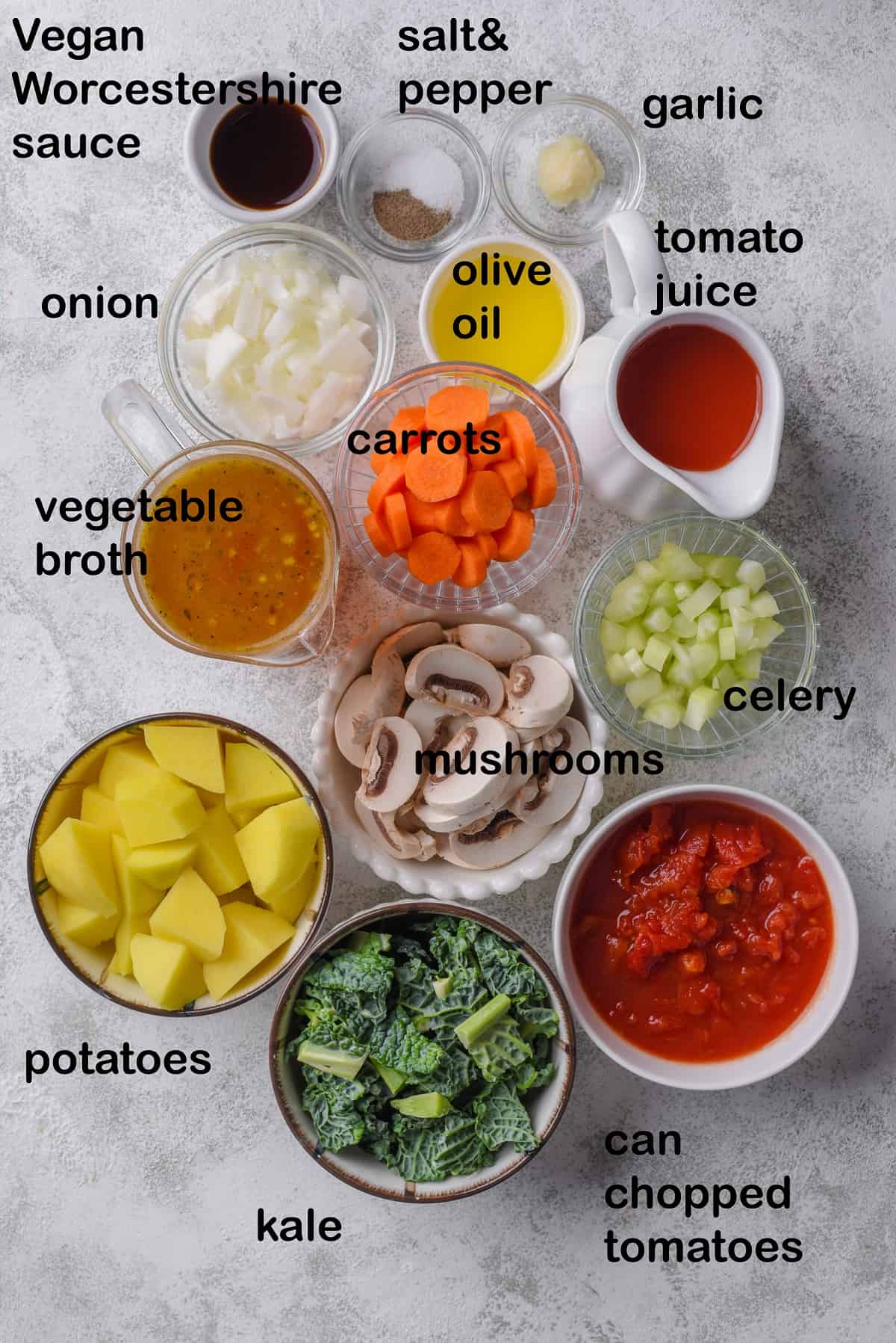 Instant pot vegetable soup ingredients labels