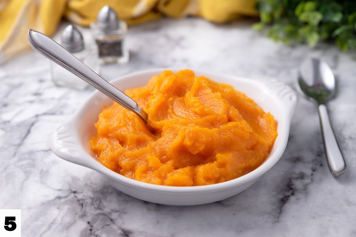 step 5 of the butternut squash puree recipe